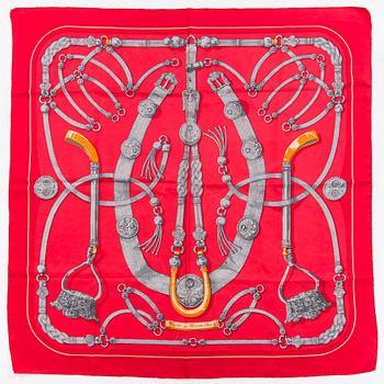 Hermès, silk scarf "Gaucho par Hemès".