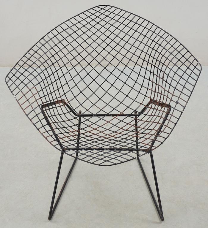 FÅTÖLJ, "Diamond chair", Harry Bertoia, modellen formgiven år 1950-52, i produktion från 1953 och framåt.