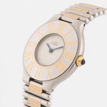 must de CARTIER, Must 21, wristwatch, 31 mm.