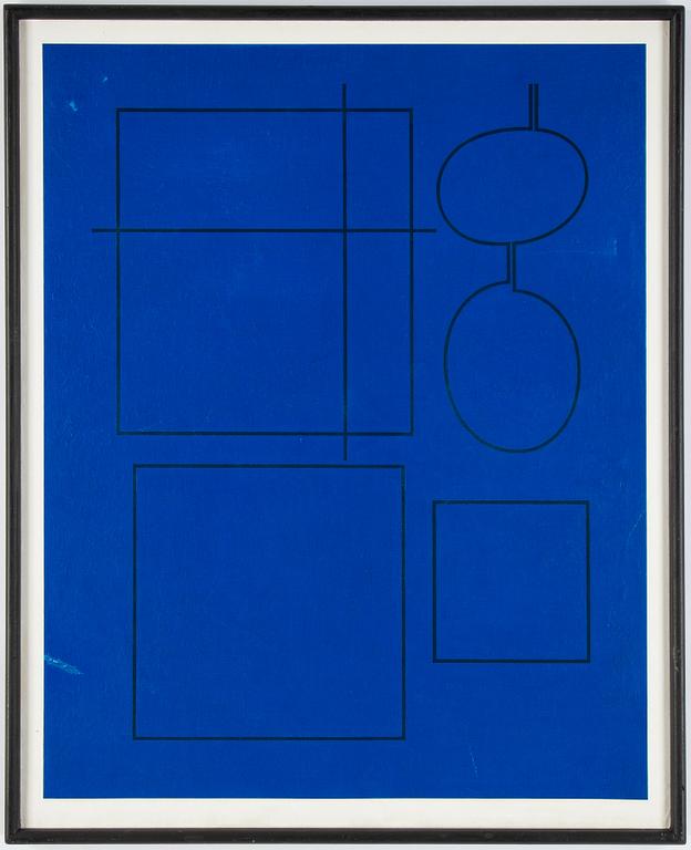 Ole Schwalbe, oil on canvas, signed and dated 1962 on verso.