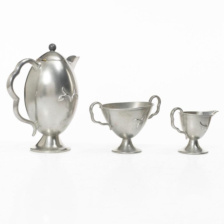Firma Svenskt Tenn, A pewter coffee service, Stockholm 1927-1931 (3 pieces).