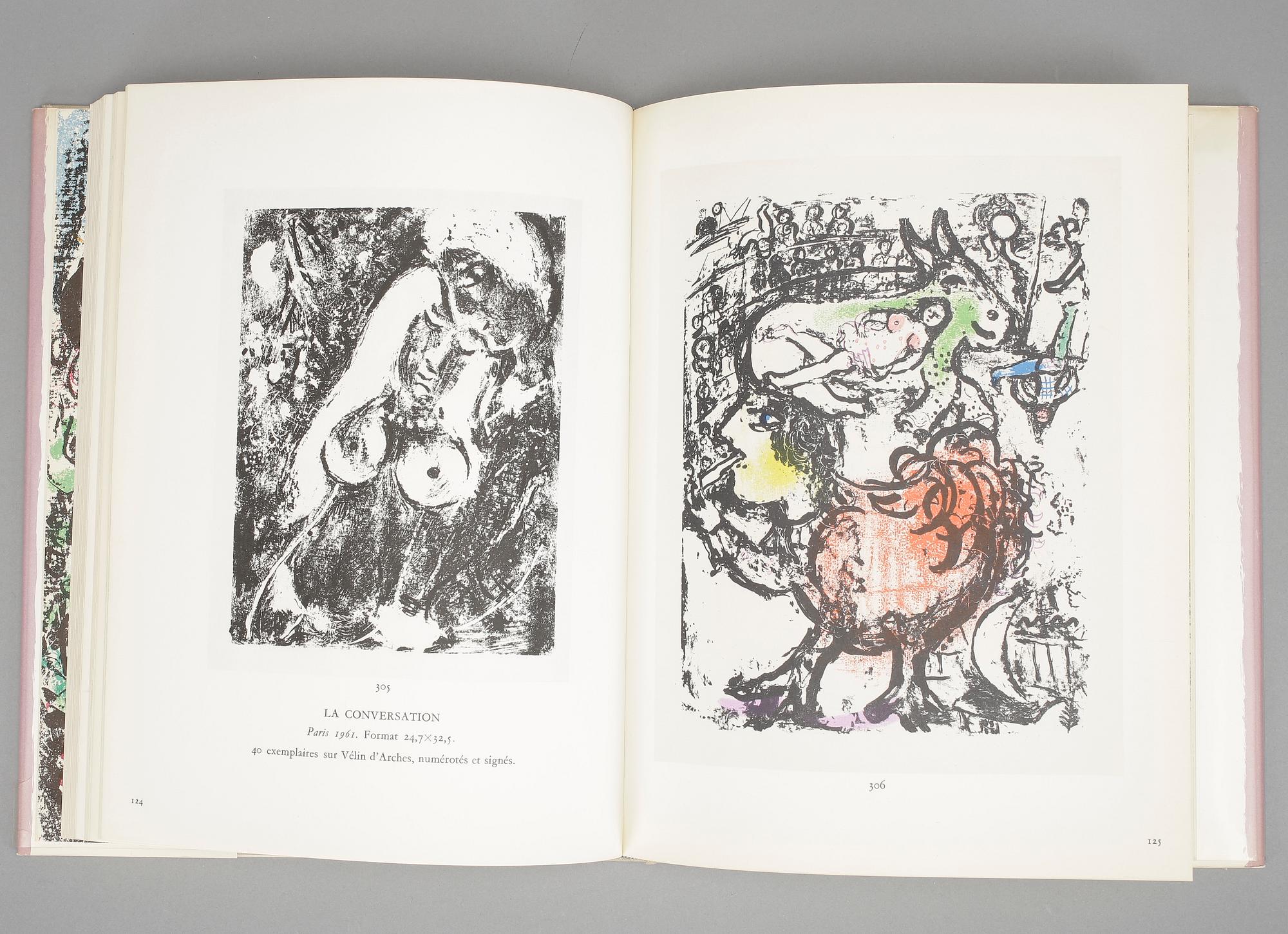 BOK, "Chagall Lithographe II", 1957-1962, utgiven av André Sauret, Frankrike 1963.