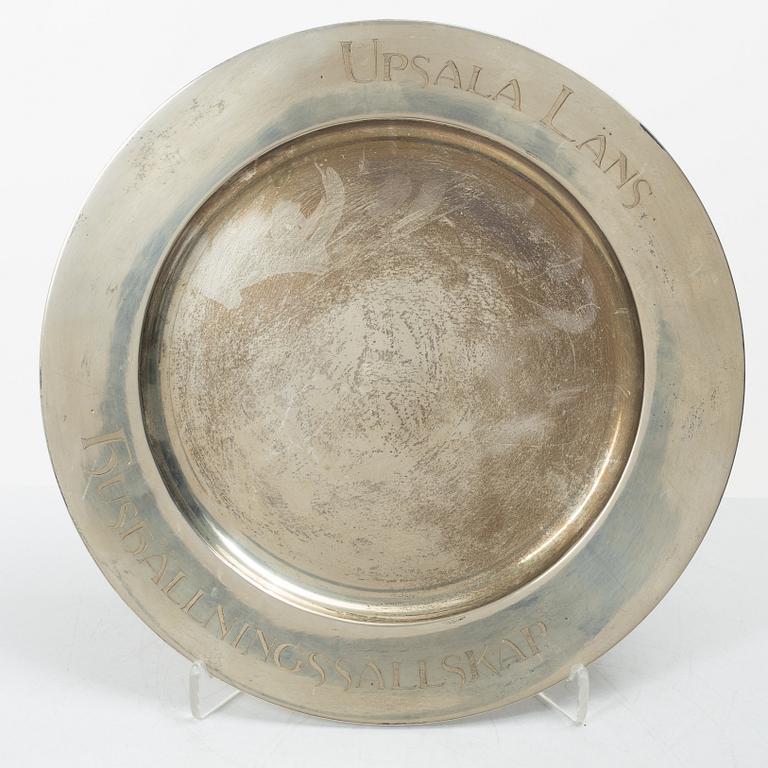 Ten Swedish silver dishes, including mark of KG Markström, Uppsala 1916.
