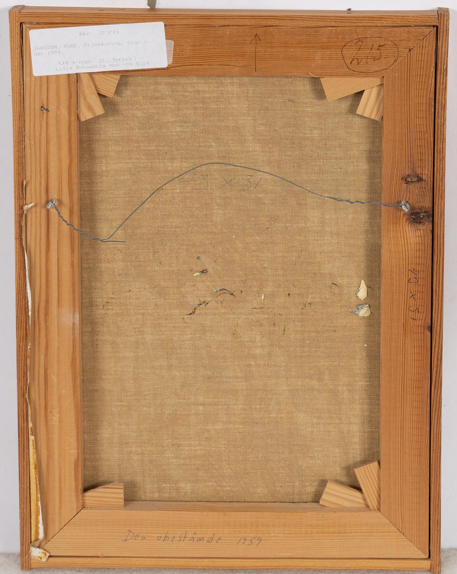 Rune Jansson, "Den obestämde".