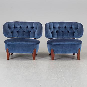 OTTO SCHULZ, fåtöljer, ett par 'Schulz', Jio Möbler.