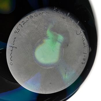 Eva Englund, a graal glass vase, Orrefors, Sweden, 1987.