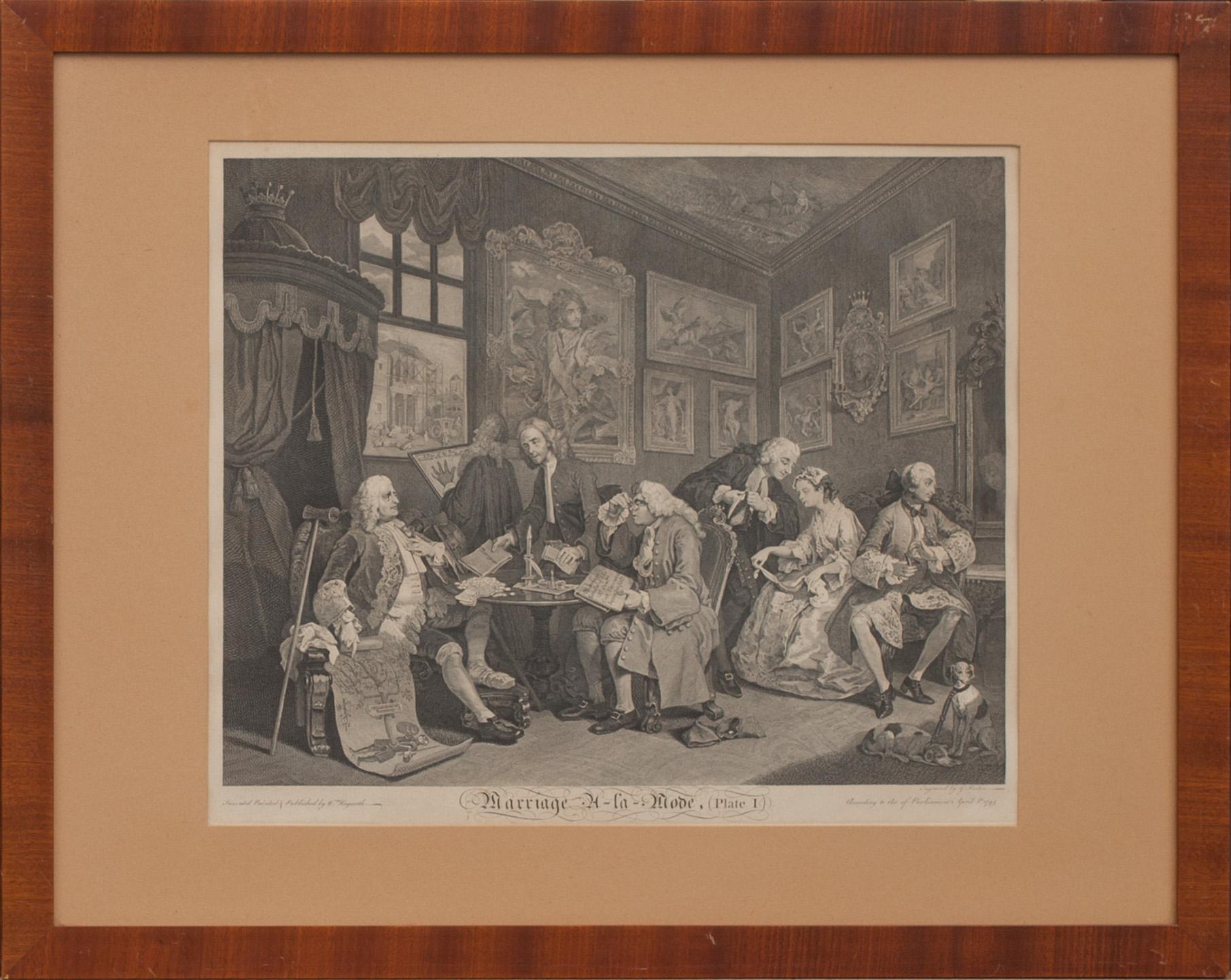 WILLIAM HOGARTH, 5 st, etsningar, 1745.