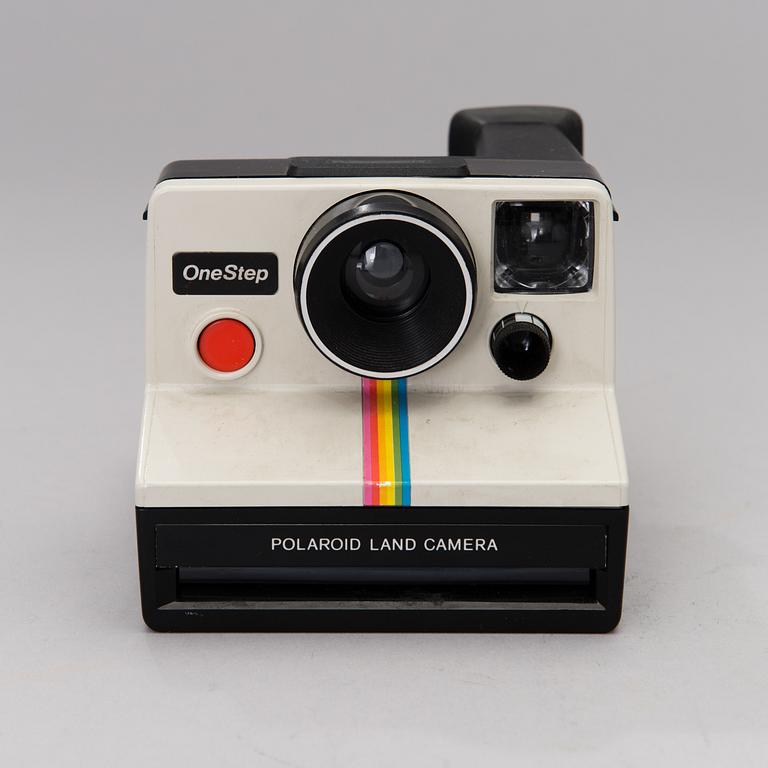 A Polaroid Land OneStep camera from the 1970s.