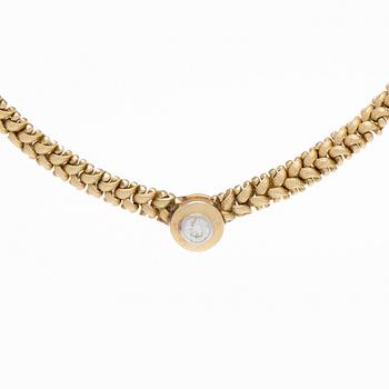 A NECKLACE, brilliant cut diamond, 14K gold.