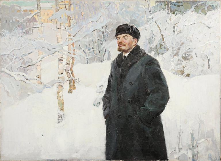 OIDENTIFIERAD KONSTNÄR, olja på duk, osignerad.