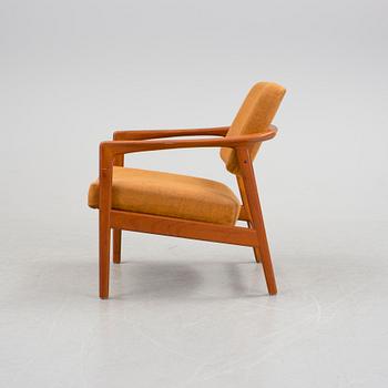 A Folke Ohlsson teak armchair from Dux, 1950's/60's.