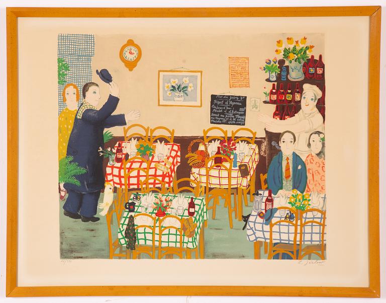 Lennart Jirlow, "Restauranginteriör".