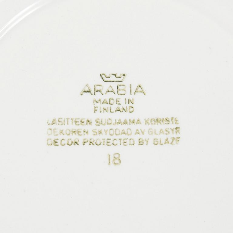 A 44-piece Blue Landscape tableware  by Reinhard Richter, Arabia Finland 1964-1971.