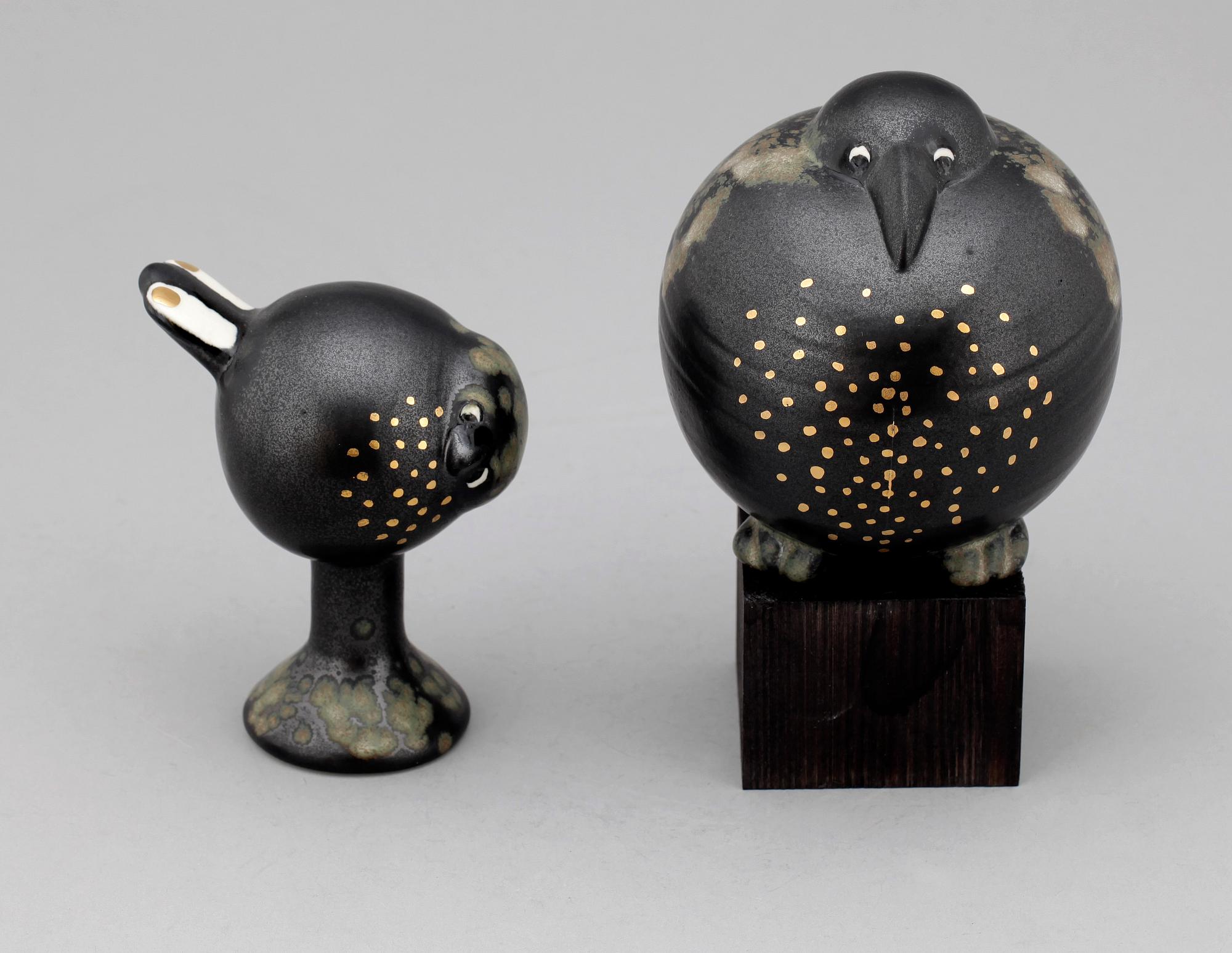 FIGURINER, 2 st, stengods, Lisa Larson, Gustavsberg.