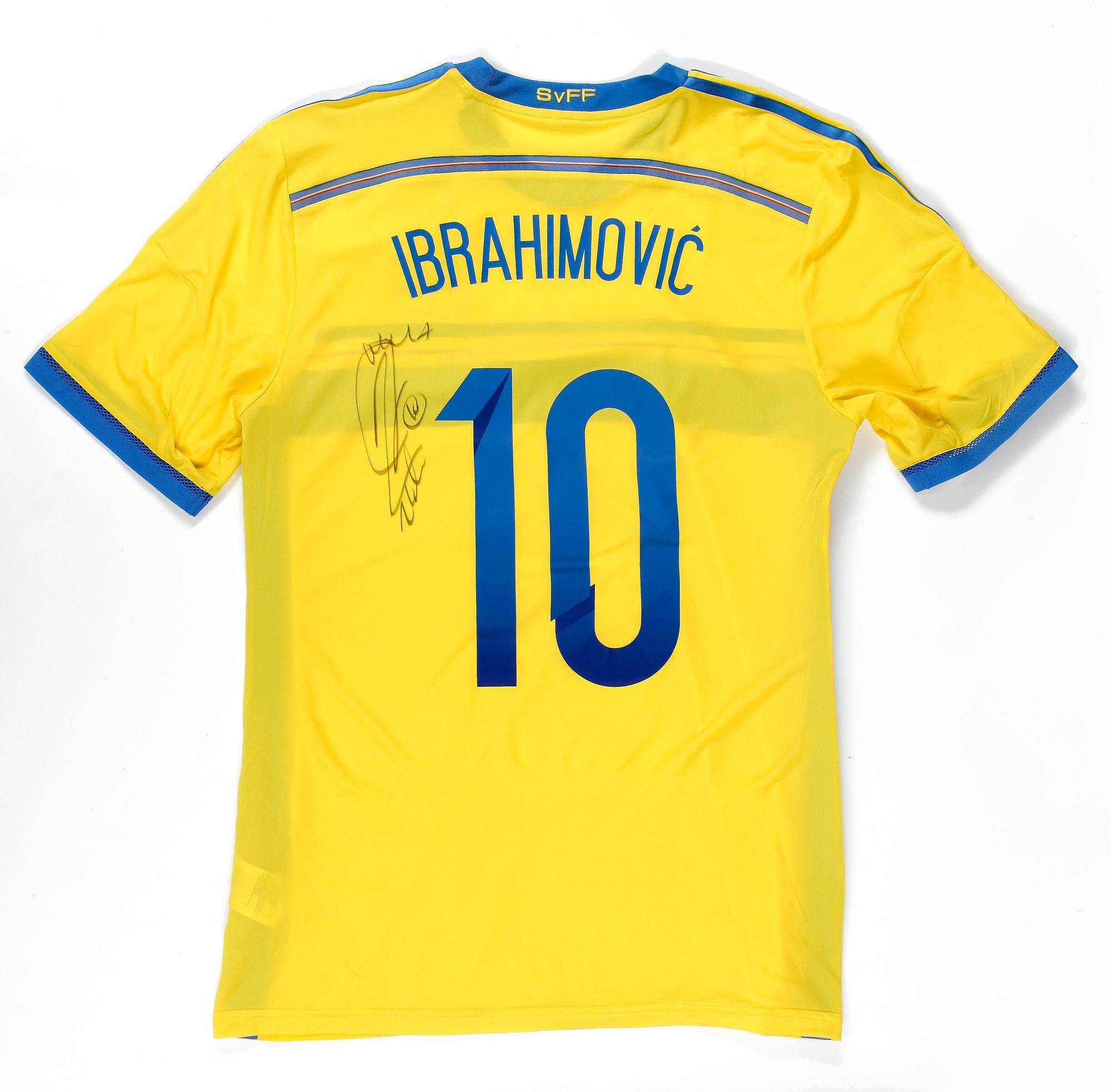 SIGNERAD MATCHTRÖJA, Zlatan Ibrahimovic #10, Svenska landslaget.