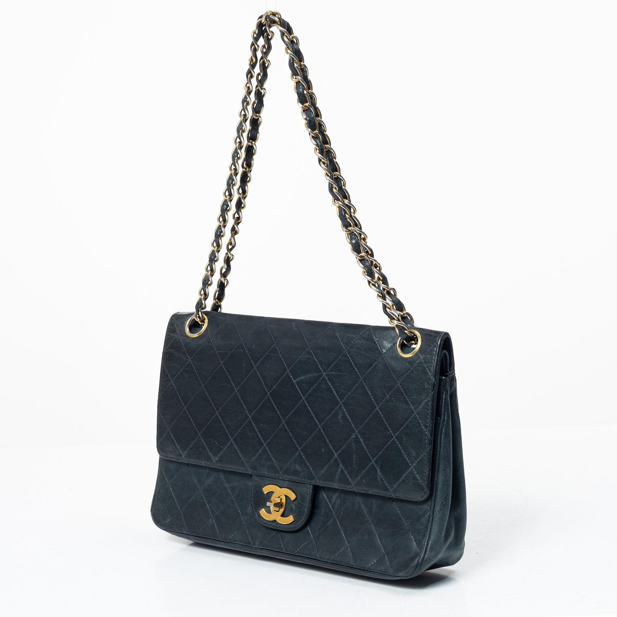 Chanel, Bag, "Double Flap Bag", 1980s.