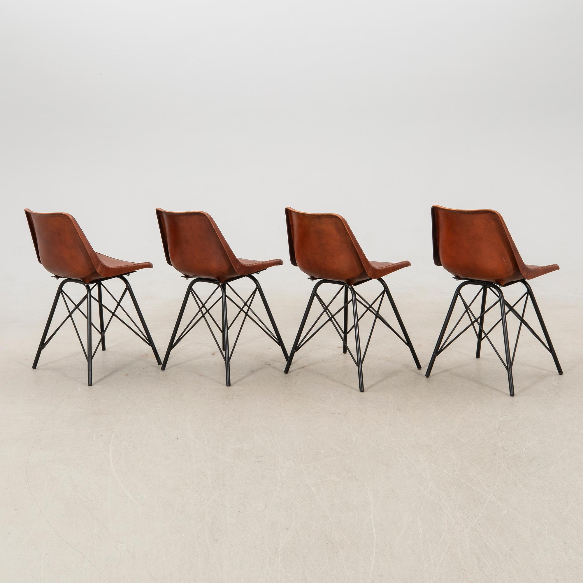 Chairs 4 pcs late 20th century.