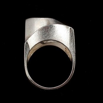 RING, silver, "Carina" Björn Weckström, Lapponia 1974.