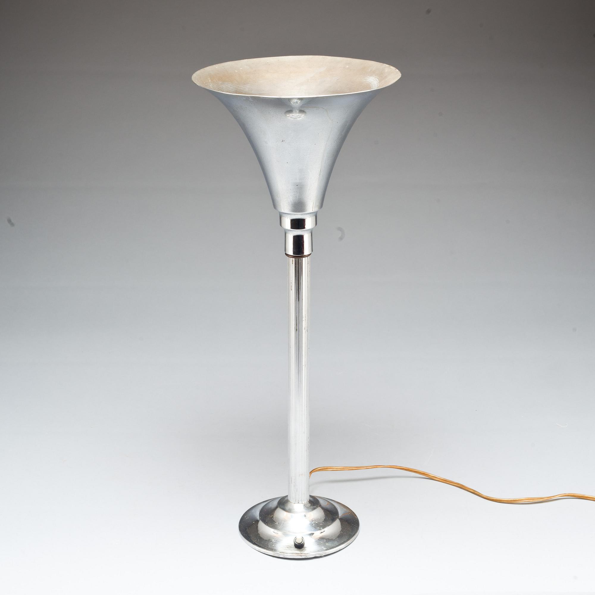 BORDSLAMPA, uplight, 1900-talets första hälft.