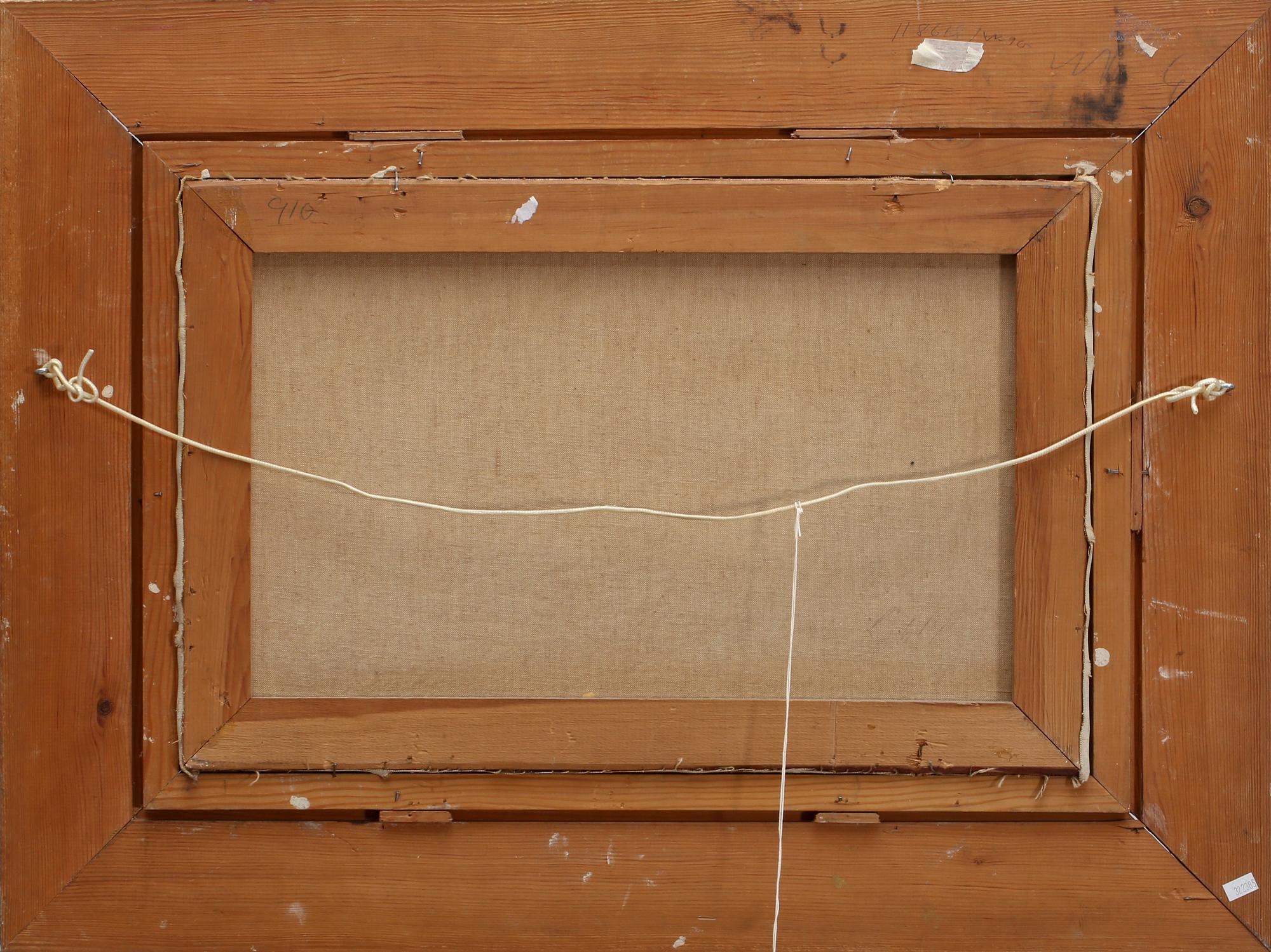 JOHAN ERICSON, olja på duk, signerad och daterad 1918.