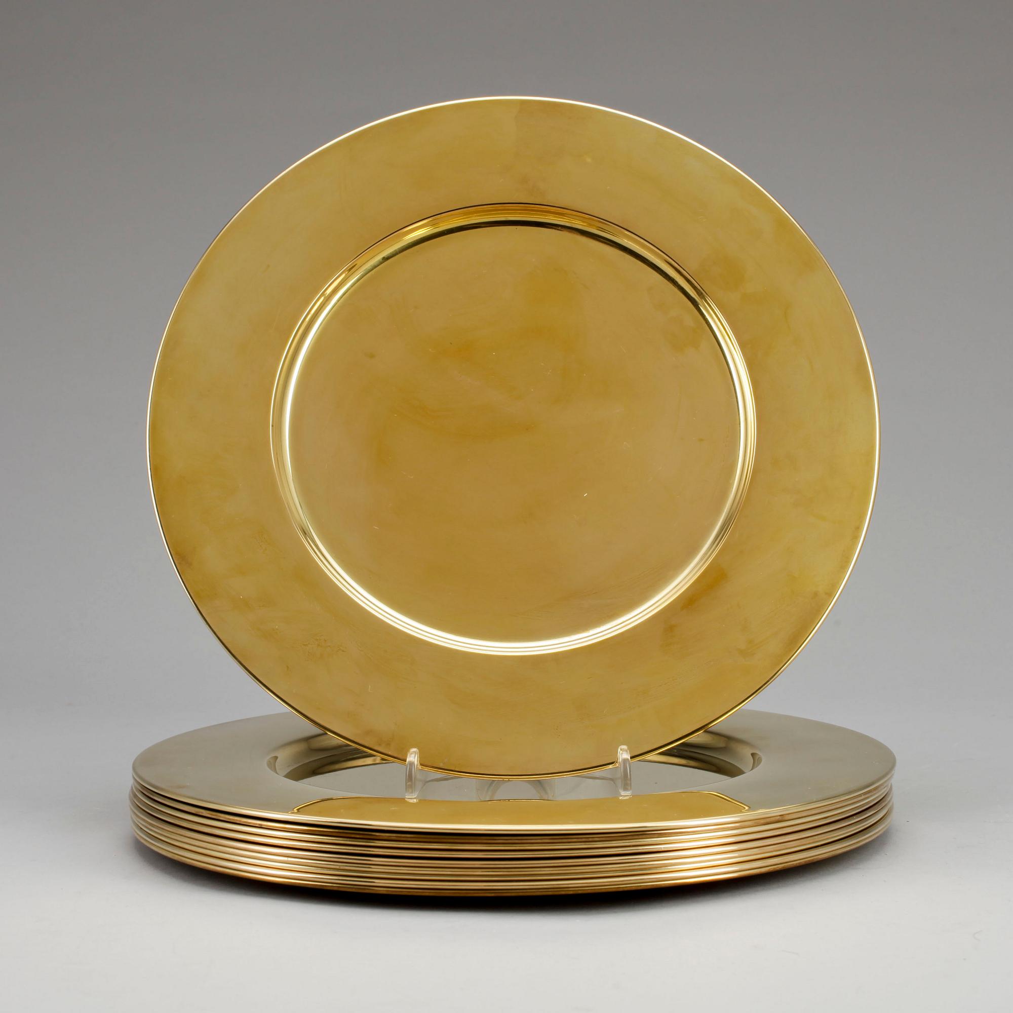 KUVERTTALLRIKAR, 10 st, mässing, Stelton, Danmark, 1900-talets senare hälft.