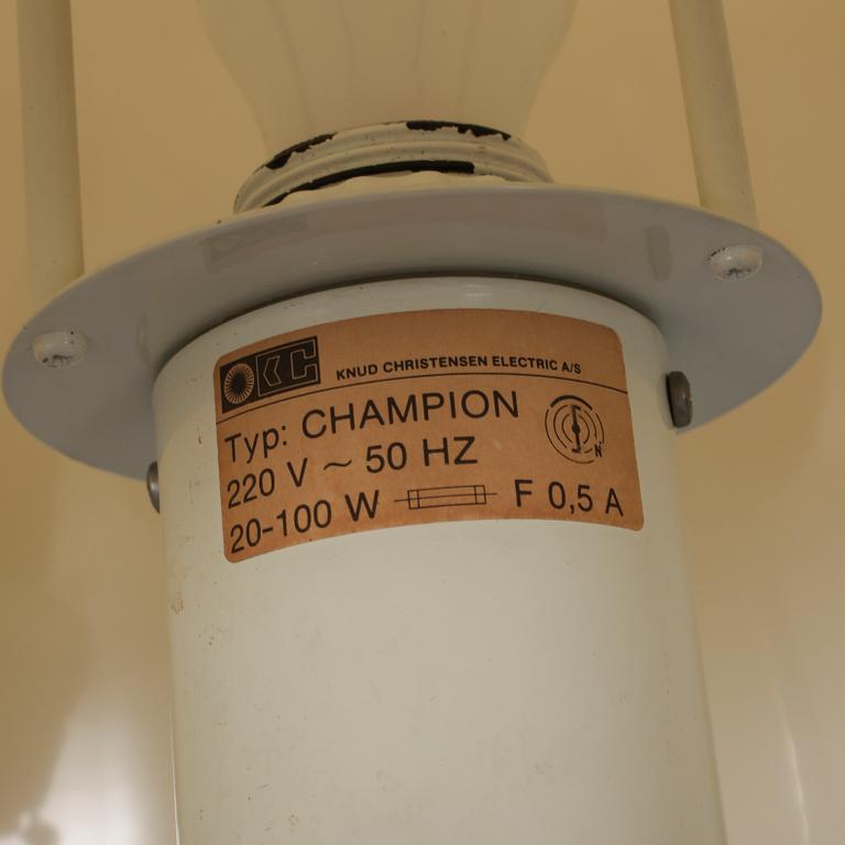 GOLVLAMPA, "Champion", Knud Christensen Electric, Danmark, 1900-talets andra hälft.