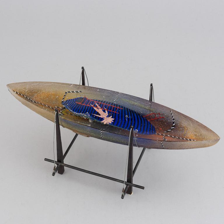 BERTIL VALLIEN, a glass sculpture, Kosta Boda, signed and numbered 38/50.