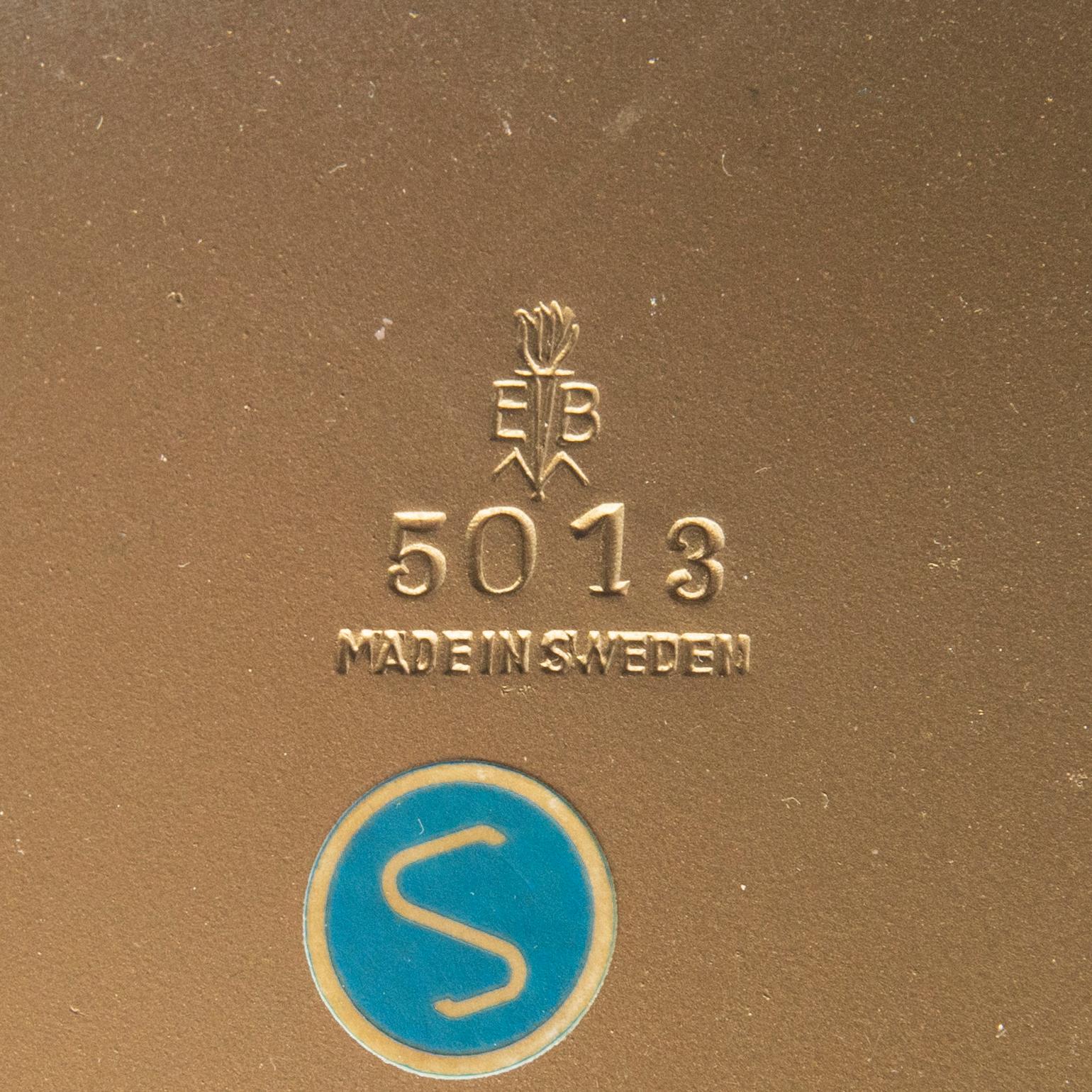 Einar Bäckströms Metallvarufabrik, Bordslampa modell 5013 Swedish Modern 1940-tal.