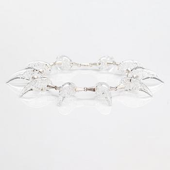 Björn Weckström, "Jibo", a serling silver and acrylic necklace, limited edition 20/50. Lapponia 2008.