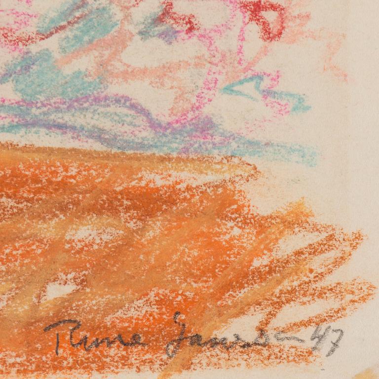 RUNE JANSSON, pastell, signerad och daterad -47.