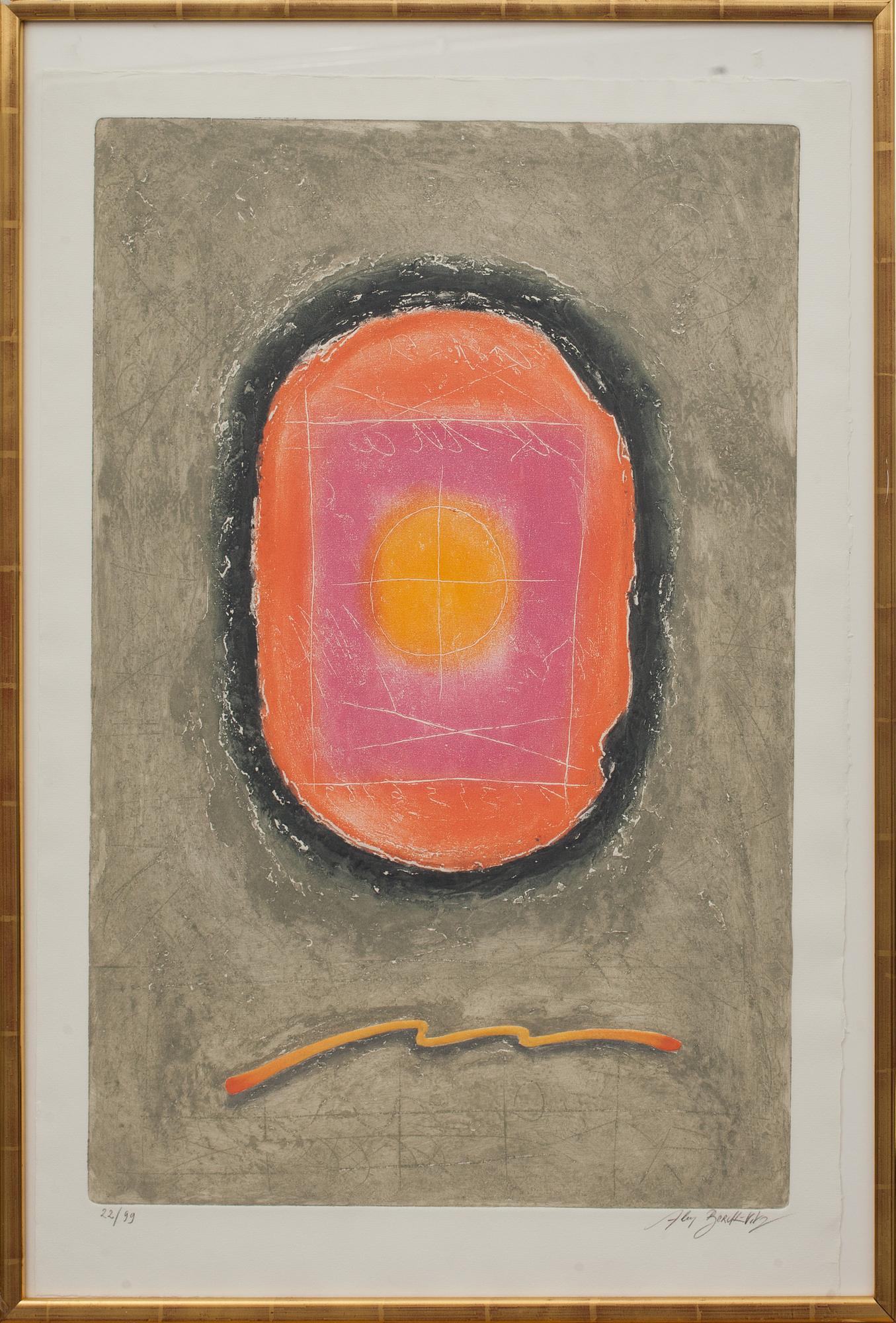 ALAIN BERCK-VITZ, färgetsning, signerad och numrerad 22/99,