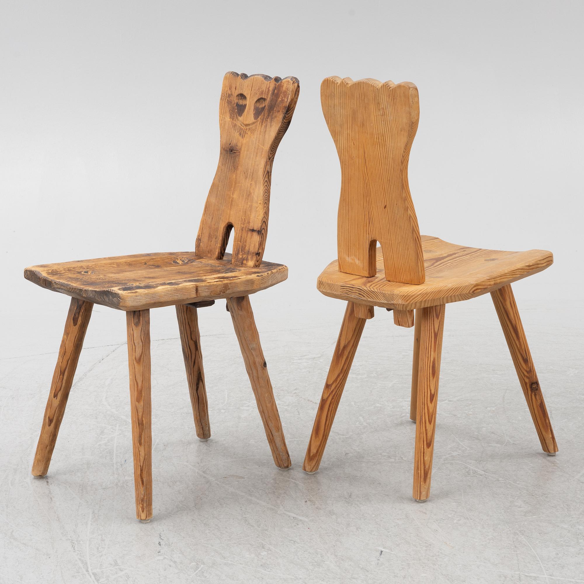 Dining group, 5 pieces, cabin furniture, mid-20th century.