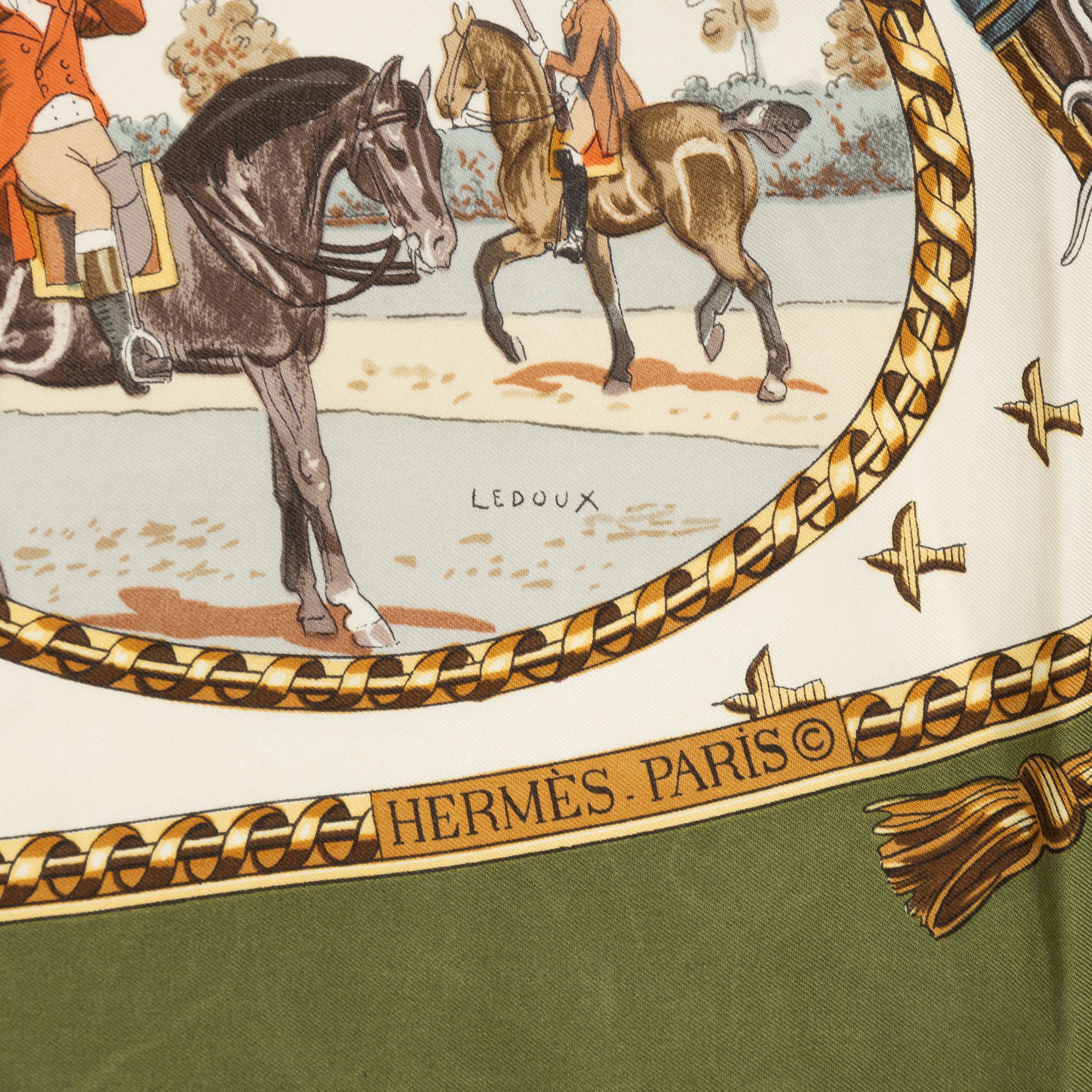 Hermès, scarf, "La Chasse a Tir".