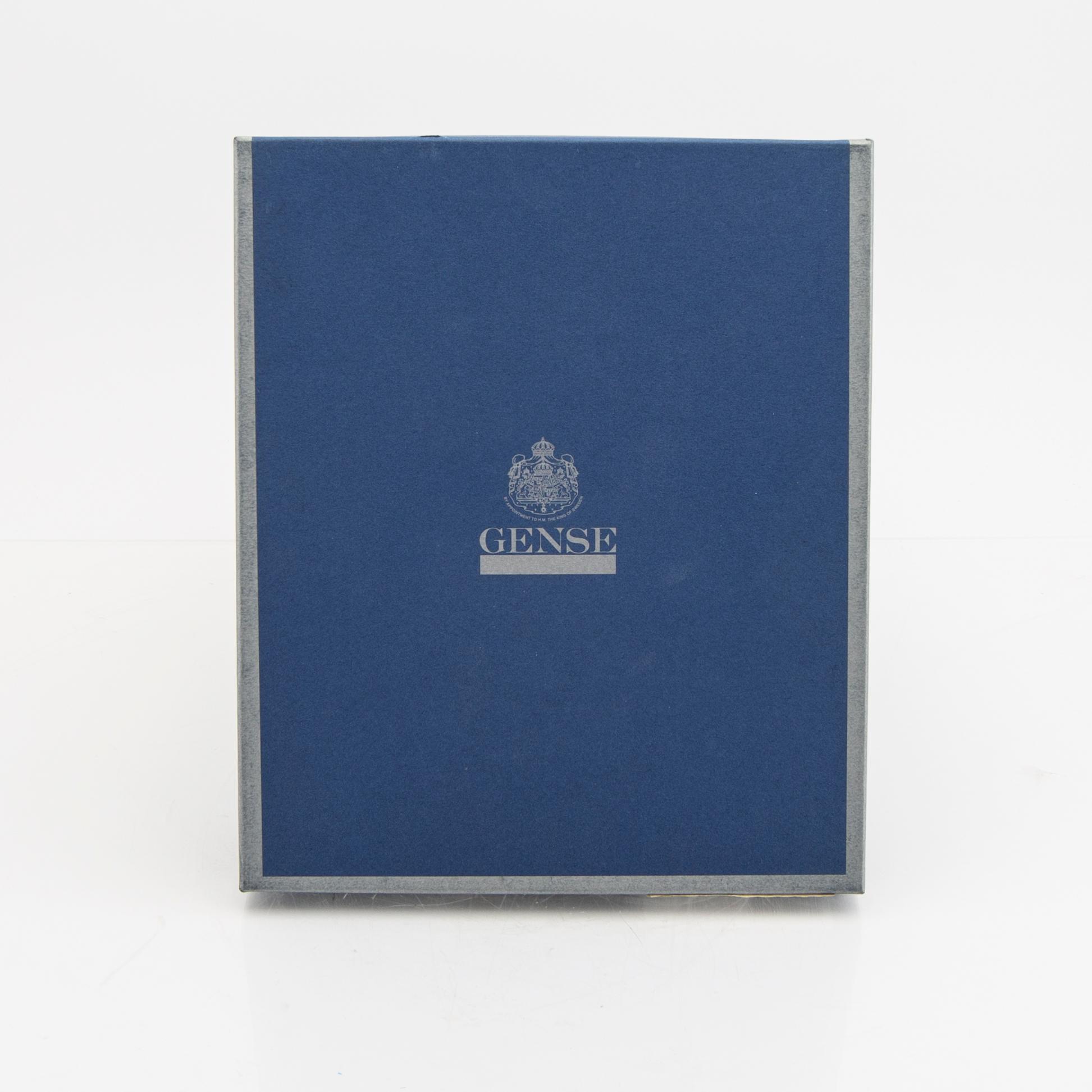 A Sweish 20th century set of 30 pcs of sivler cutlery "Rosenholm" mark of Gense Eskilstuna 1999 total weight 1620 grams.