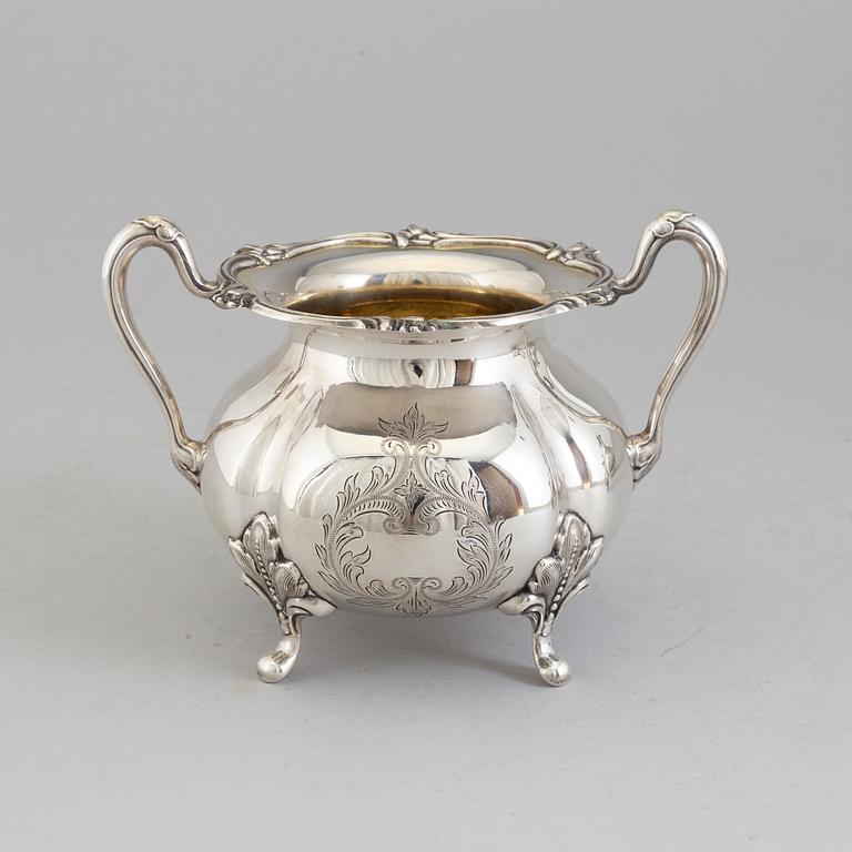 KAFFESERVIS, 3 delar , silver. GAB, Stockholm, 1937.