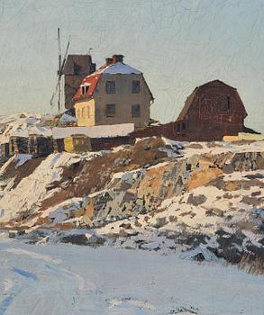 Alfred Bergström, Vinterdag, Dalarö.