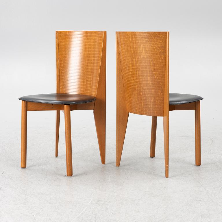 A set of 4 chairs, Calligaris, Italy, late 20th century.