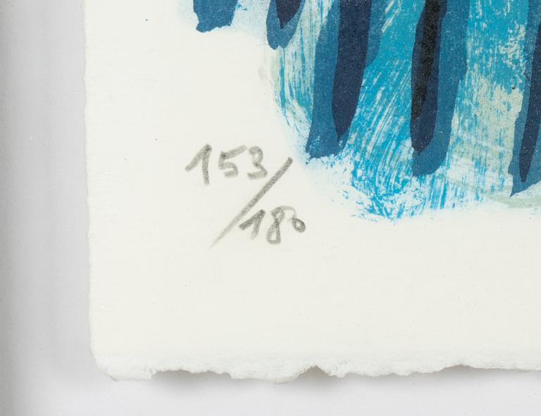 Theo Tobiasse, färglitografi, signerad 153/180.