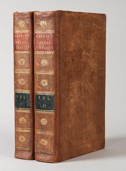 JOHN HARRIS (1667?-1719), 2 vol, Navigantium atque Itinerantium Bibliotheca...Collection of Voyages and Travels,