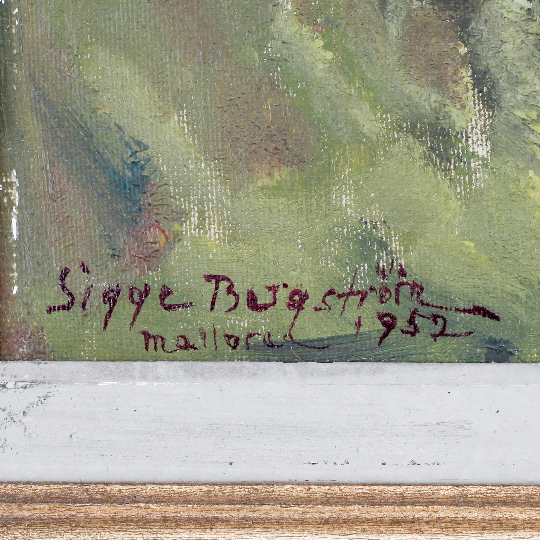 SIGGE BERGSTRÖM, olja på duk. Sign och dat 1952.