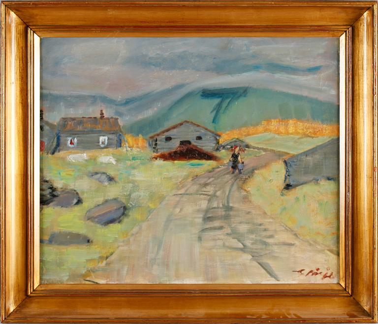 GIDEON BÖRJE, olja på duk, signerad.