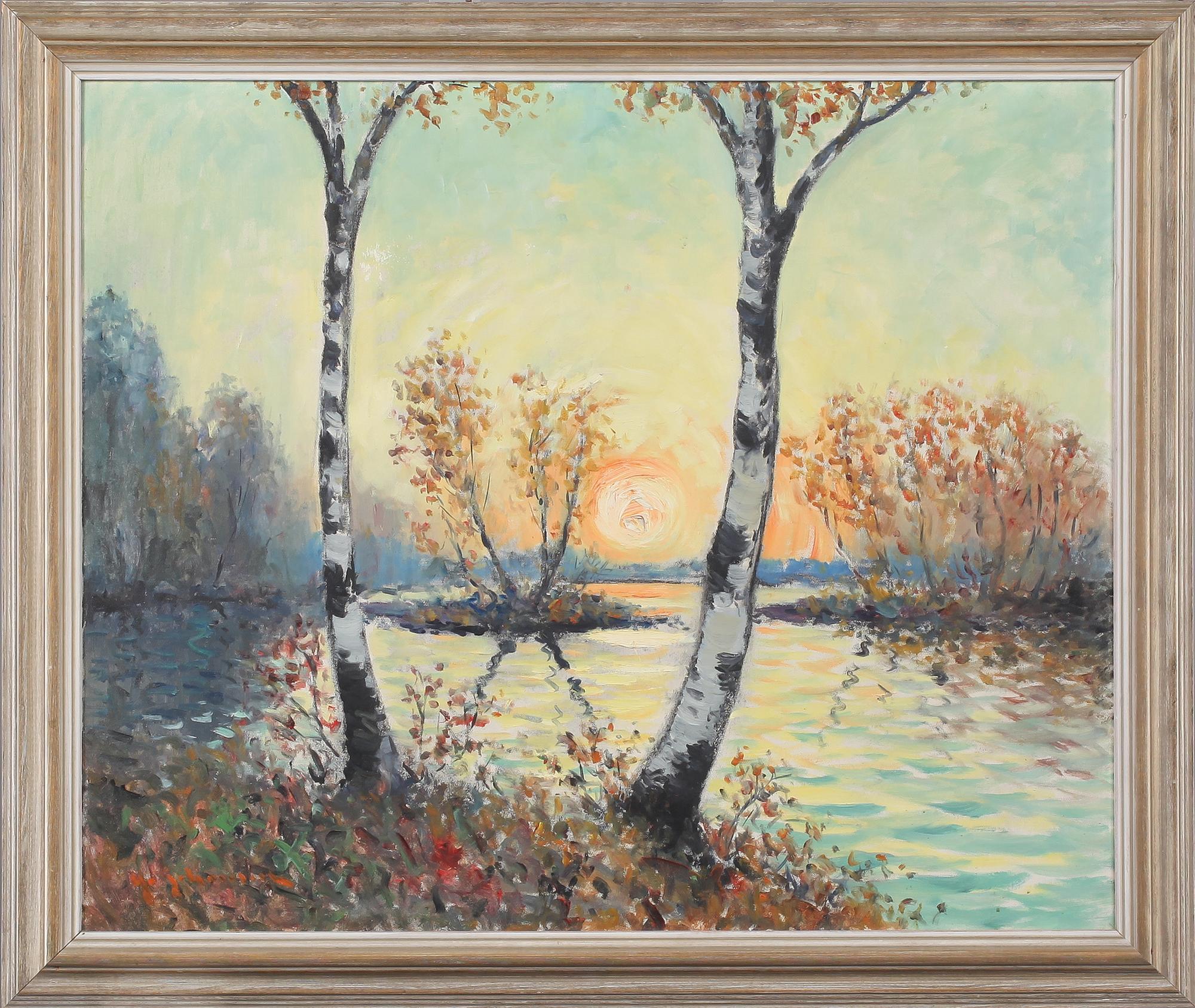 YO JOHANSSON, olja på duk, signerad.