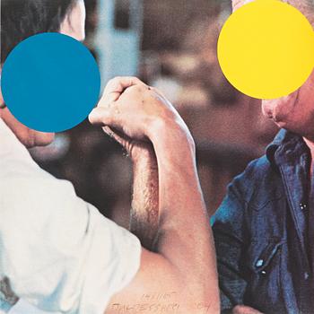 333. John Baldessari, "Two Opponents (Blue & Yellow)".