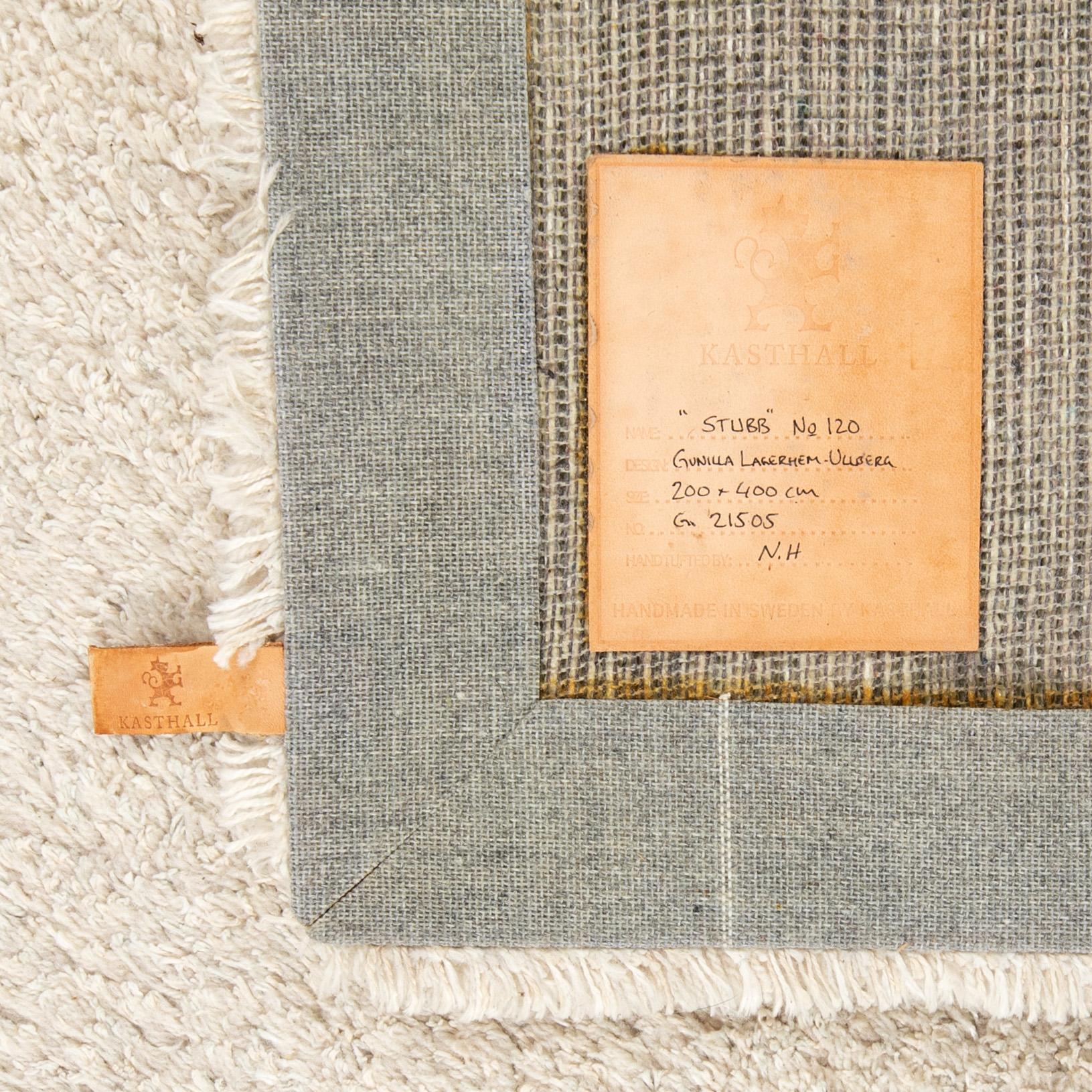 Gunilla Lagerhem Ullberg, Carpet, "Stubb", Kasthall, approx. 400x200 cm.