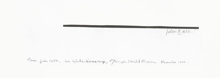 John Batho, fotografi, signerad.