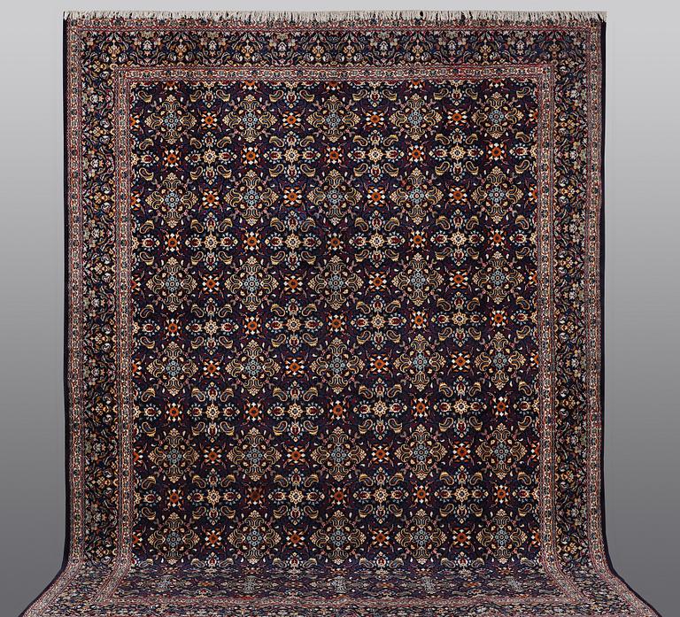 A carpet, Moud, ca 398 x 302 cm.