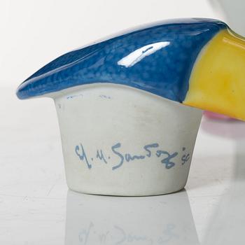 Edouard-Marcel Sandoz, decanter with lid, Theodore Haviland, Limoges, France, second half of the 20th century.