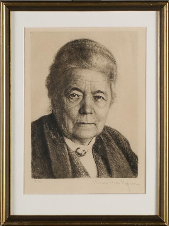 WERNER E. A. HOFFMANN, etsning, signerad och numrerad ?/200.