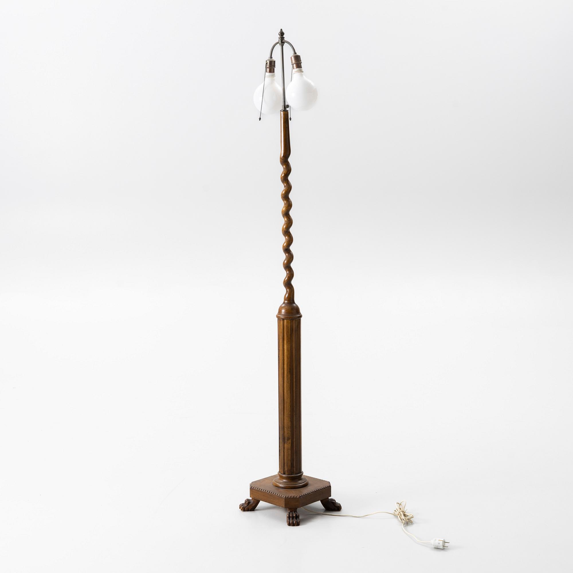Floor lamp, 1930s-40s.