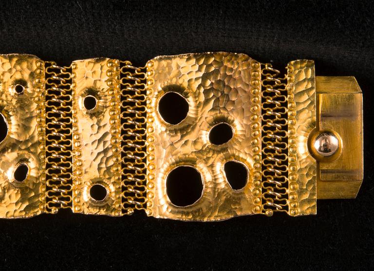 Tapio Wirkkala, A BRACELET, gold 14K, N. Westerback, Helsinki 1966. Weight 59,8 g.